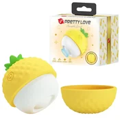 LyBaile Pretty Love Pineapple Yellow USB stimulator klitorisa z 12 načini