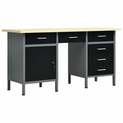 Radni stol crni 160 x 60 x 85 cm celicni