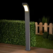 Lucande LED luč za osvetlitev poti Lennik, 100 cm, antracit, kovina - Sodobni - grafitno siva, bela prozorna - Aluminij