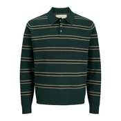 JACK & JONES Pulover JORATOCHA temno modra/svetlo rumena/temno zelena
