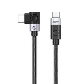 Orico Orico CW240 USB-C v USB-C 240W PD, 480Mbps, 1.5m, kotni - črn