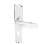 Okovje za vrata ACT Monte HR (F1), klika-klika, Odprtina za cilindrični vložek PZ, AC-T F1 (srebrni aluminij), 72 mm