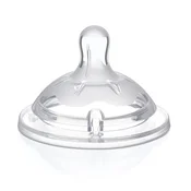 CHICCO Duda za bocicu Natural Feeling silikon, podesivi protok 2 kom, 4m+
