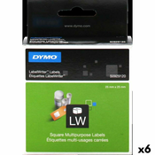 Laminirana Traka Dymo LabelWriter Bijela Etikete 25 x 25 mm (6 kom.)