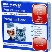 Bio Schutz Protect Power Plus protiparazitna ovratnica za mačke - črna - 1 k.