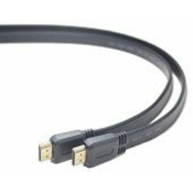 GEMBIRD - MONITOR Cable, High Speed HDMI 4K with Ethernet, HDMI/HDMI M/M, Gold Plated, Flat, 1.8m