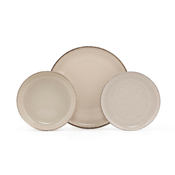 18-delni jedilni set, bež/porcelan