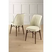 HANAH HOME Set stolica (2 dela) Nuna Cream Brown