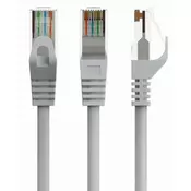 GEMBIRD Mrežni kabl PP6U-CU-15M, CAT6, Bakarni, 15m, Sivi