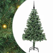 Vidaxl Božično drevo med 150 LED z stojalom Zelena 150 cm PVC