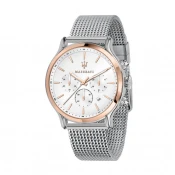 Ročna ura Maserati Epoca R8873618009 Silver/Gold