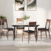 Jastucici za sjedenje 4 pcs Crna 40 x 40 x 3 cm