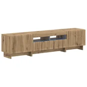 vidaXL 5-delna LED TV omarica Artisan hrast Inženirski les