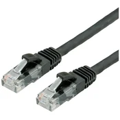 VALUE Value 21.99.1045 RJ45 omrežni kabel\, Patch kabel CAT 6 U/UTP 2.00 m črna  1 kos, (20420296)