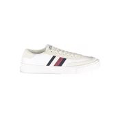 White Mens Leather Sneakers Tommy Hilfiger - Mens