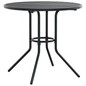 Okrugli stol za terasu antracit O 80 x 72,5 cm celicni