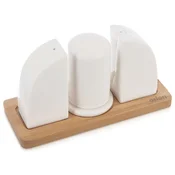 shumee Set posode za sol in poper Spice Shaker, stojalo za sol in poper