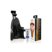 Fleshlight Komplet Fleshlight - Universal Launch + Masturbator Pink Lady STU+ Lubrikant