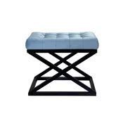 Atelier del Sofa Tabure 50x42x40cm, Crno-Tirkizno