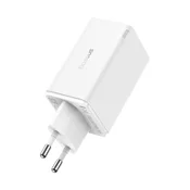 Baseus Baseus GaN6 Pro omrežni polnilnik, 2xUSB-C + 2xUSB, 65W (bela), (21065742)