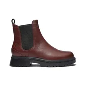 Timberland za ženske. TB0A42BXEIW1 Cambria Valley temno rjavi usnjeni gležnjarji chelsea (41.5 W), Rjava, Ravna stran, Priložnostn