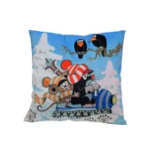 Moravská ústředna Otroški vzglavnik Krtek 30x30 cm motorni sani
