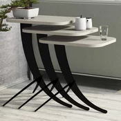 Lessentiel Maison Set klub stolova, 3 komada Pion Krem