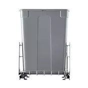 VEVOR Vlečni dvojni zabojnik za smeti 35 QT podgradni zabojnik za odpadke 353x56x49 cm siva