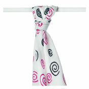 XKKO BMB brisača iz bambusa 90x100 Magenta spirale (1pc)