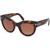 TOM FORD Ženske naocare za sunce Lucilla 0FT1064 52S59, Braon