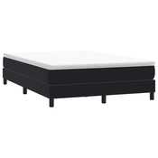 vidaXL Box spring postelja brez vzmetnico črna 160x210 cm žamet