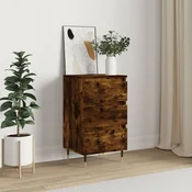 Vidaxl vidaXL Predalnik, dimljen hrast, 40x35x70 cm, material na osnovi lesa