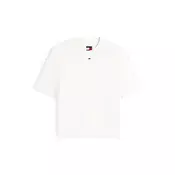 Tommy Jeans Pulover ESSENTIAL  bela