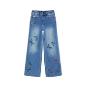Desigual Kavbojke modra / temno modra / fuksija / magenta