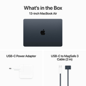13-palčni MacBook Air: M3, 8GB, 256GB SSD - polnočni