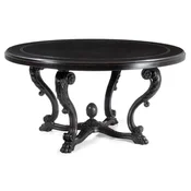 Casa Padrino luxury baroque dining table antique black A� 150 cm - Made in Italy