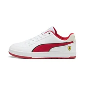 PUMA Scuderia Ferrari Caven 2.0 Sneakers Unisex, Shoes, White/Rosso Corsa, 35.5