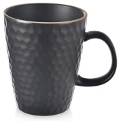 shumee Črna keramična skodelica TEA TIME 420 ml