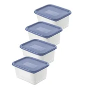 Rotho Set posod za shranjevanje Domino 0,75l/4 kos/modra/pvc, (5000199336)