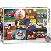 EuroGraphics Puzzle Smešne miške 1000 kosov