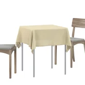 vidaXL Klobučevina za mizo Kvadrat Kremno bela 140 x 140 cm