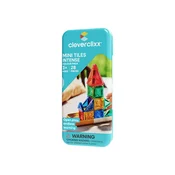 Cleverclixx Magnetni gradbeni set Mini Tiles Pack Intense – 28 kos