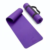 shumee Ultra tanka EVA podloga za jogo in pilates za vadbo, nedrseča, lahka, 3 mm vijolična