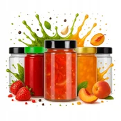 shumee 5x steklenih kozarcev ARIA 245 ml za marmelado, med, sirup, konzervirano hrano in domače izdelke