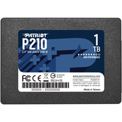 SSD Patriot P210, 2.5, 1TB, SATA3 6Gb/s, R520/W430 P210S1TB25