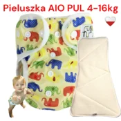 shumee AIO PUL plenice za večkratno uporabo BARVITE SLONČKE NappiMe