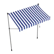 SONGMICS Nastavljiva višina tende 400x120 cm modra, (5000248736)