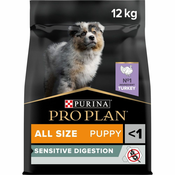 PURINA PRO PLAN All Sizes Puppy Sensitive Digestion bez žitarica s puretinom - 2 x 12 kg