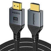 PremiumCord Ultra HD HDMI 2.2 kabel 16K@60Hz, 8K@240Hz, 4K@480Hz, pozlačen, 1 m