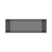 shumee Vgradna polica Wall-BOX ONE iz nerjavečega jekla, barva Gun Metal, 60x20x10 cm